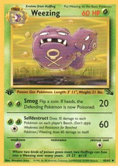 Weezing - 45/62 - Uncommon - 1st Edition